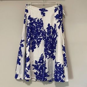 A gorgeous blue and white skirt!